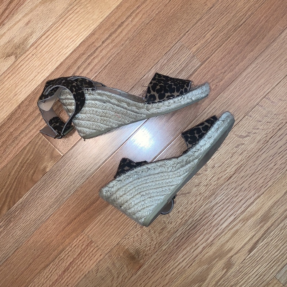 J. Crew Corisca Animal Leopard Espadrille Wedges - Picture 4 of 11